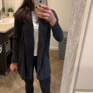 Dark grey cardigan from LOFT